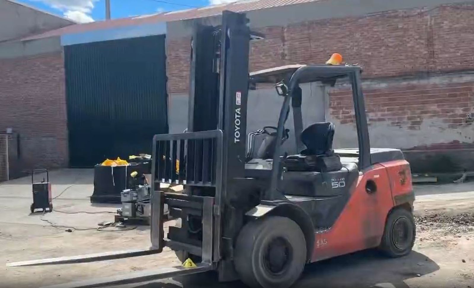 Toro mecánico implicado en accidente laboral en Vicálvaro