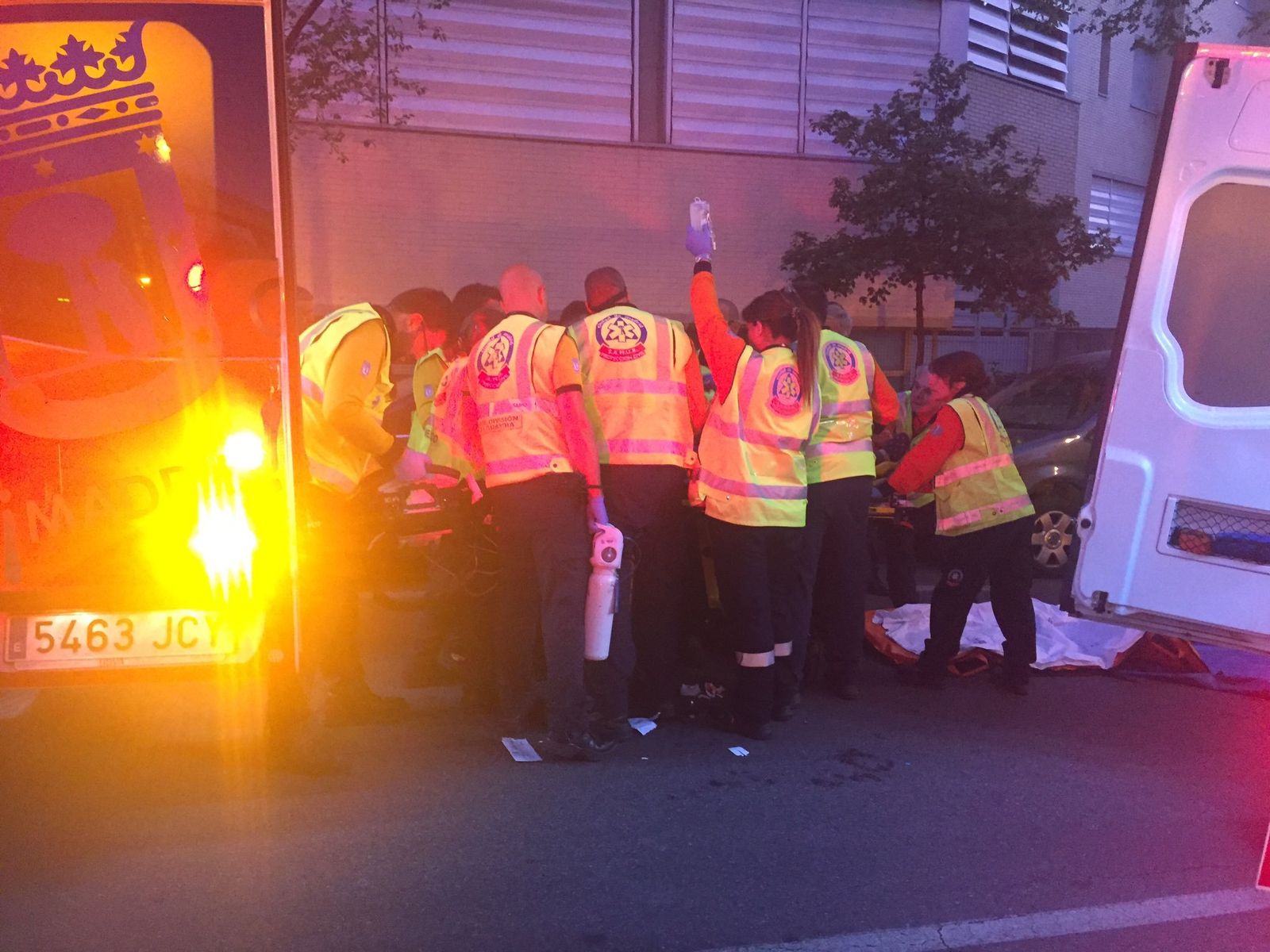 Triple atropello en Moratalaz por un conductor que se dio a la fuga