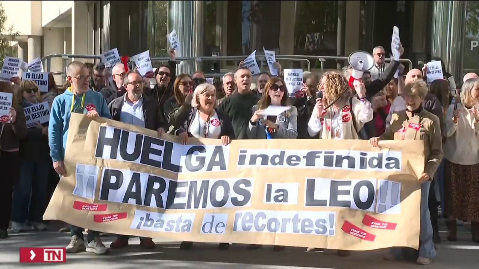 Sigue la protesta en Justicia