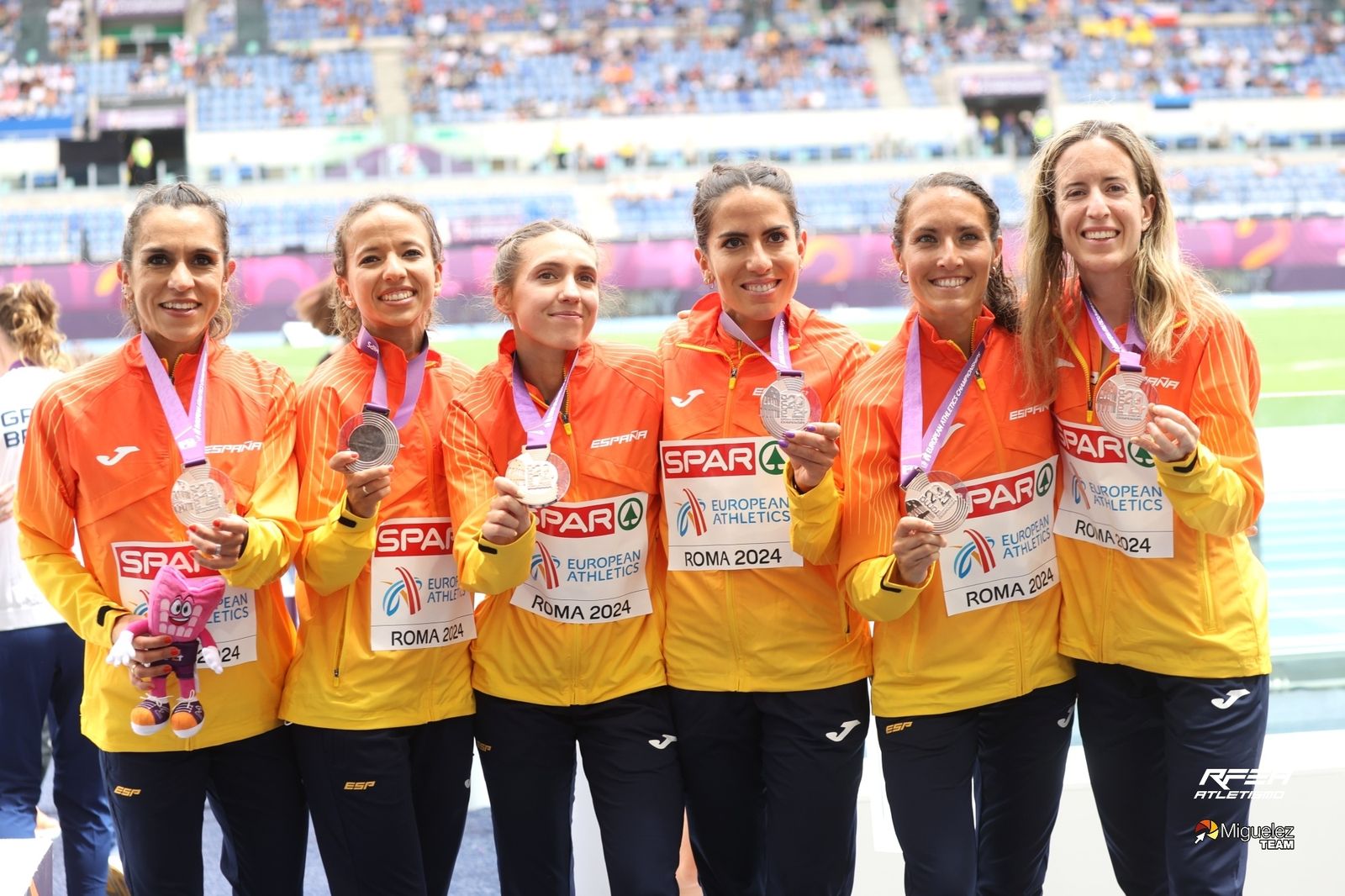 Equipo femenino de medio maratón