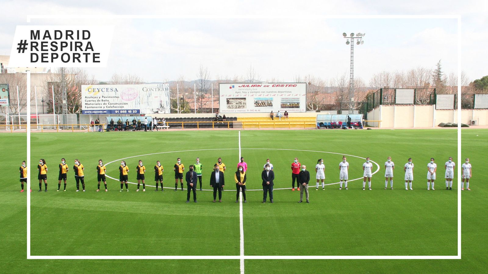 Inauguración del césped del campo de fútbol El Chopo