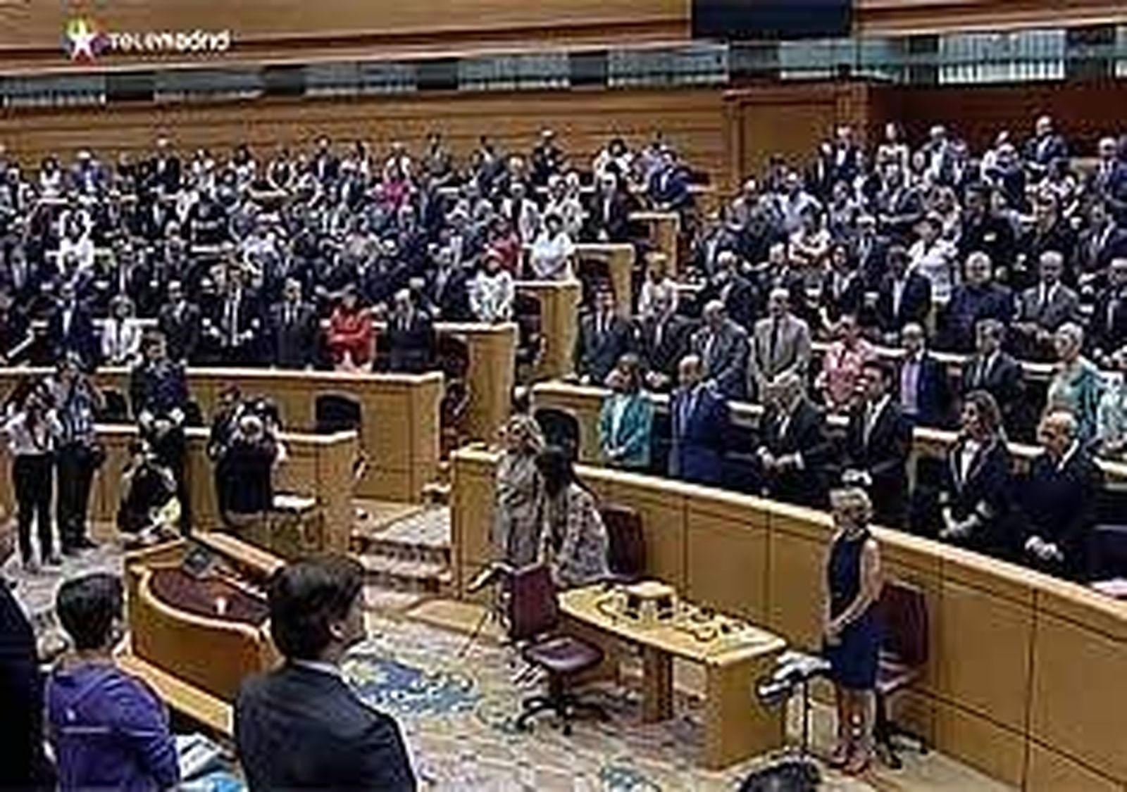 Minuto de silencio en el Senado por las víctimas del accidente ferroviario de Santiago