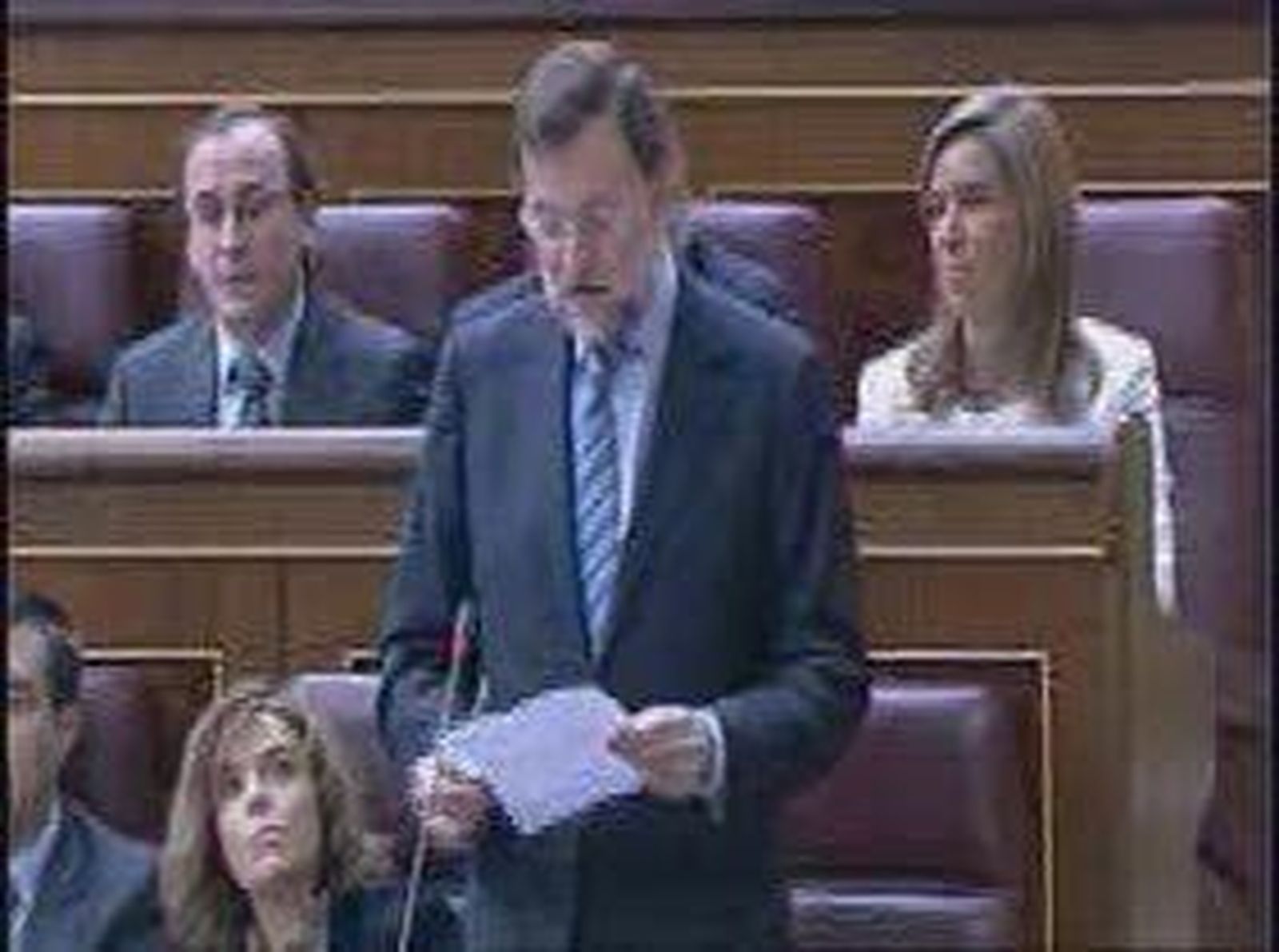 Zapatero y Rajoy sobre pensiones
