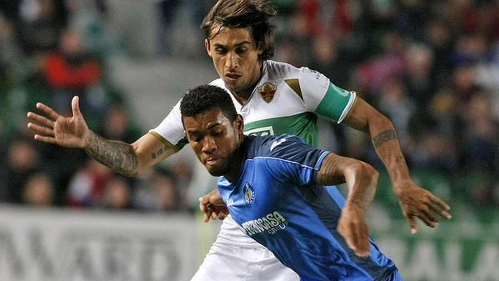 0-1. Hinestroza alivia al Getafe y complica al Elche
