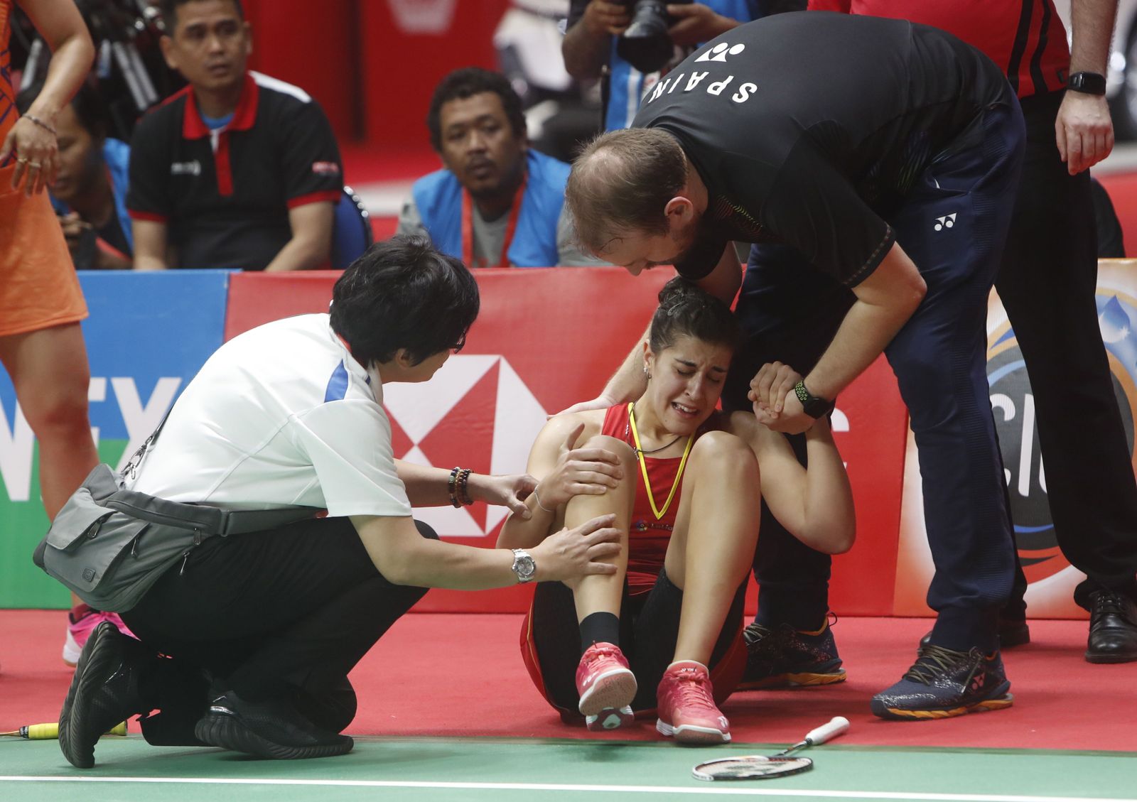 Carolina Marín se rompe el ligamento cruzado