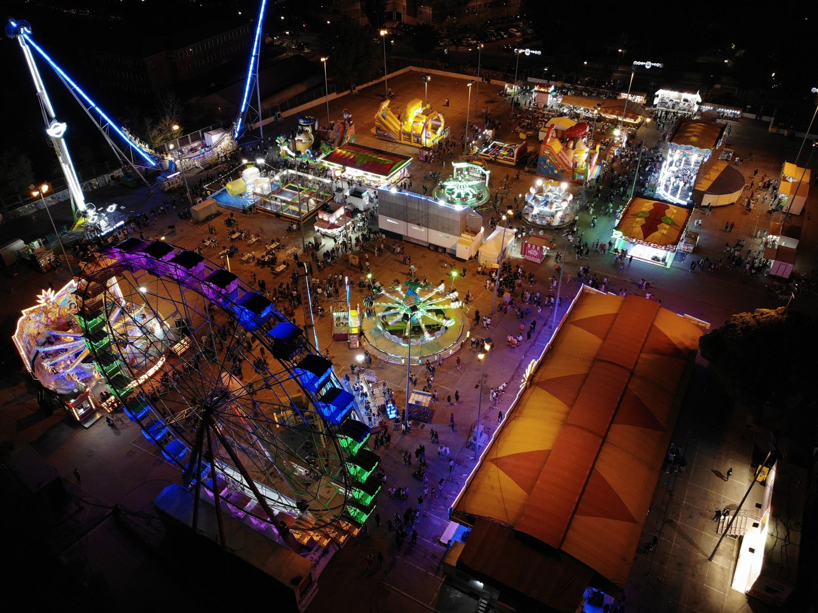 Imagen del recinto ferial captada por un dron