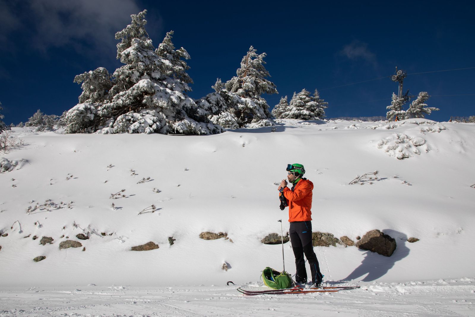 Alerta por nevadas en la sierra de Madrid hasta este sábado