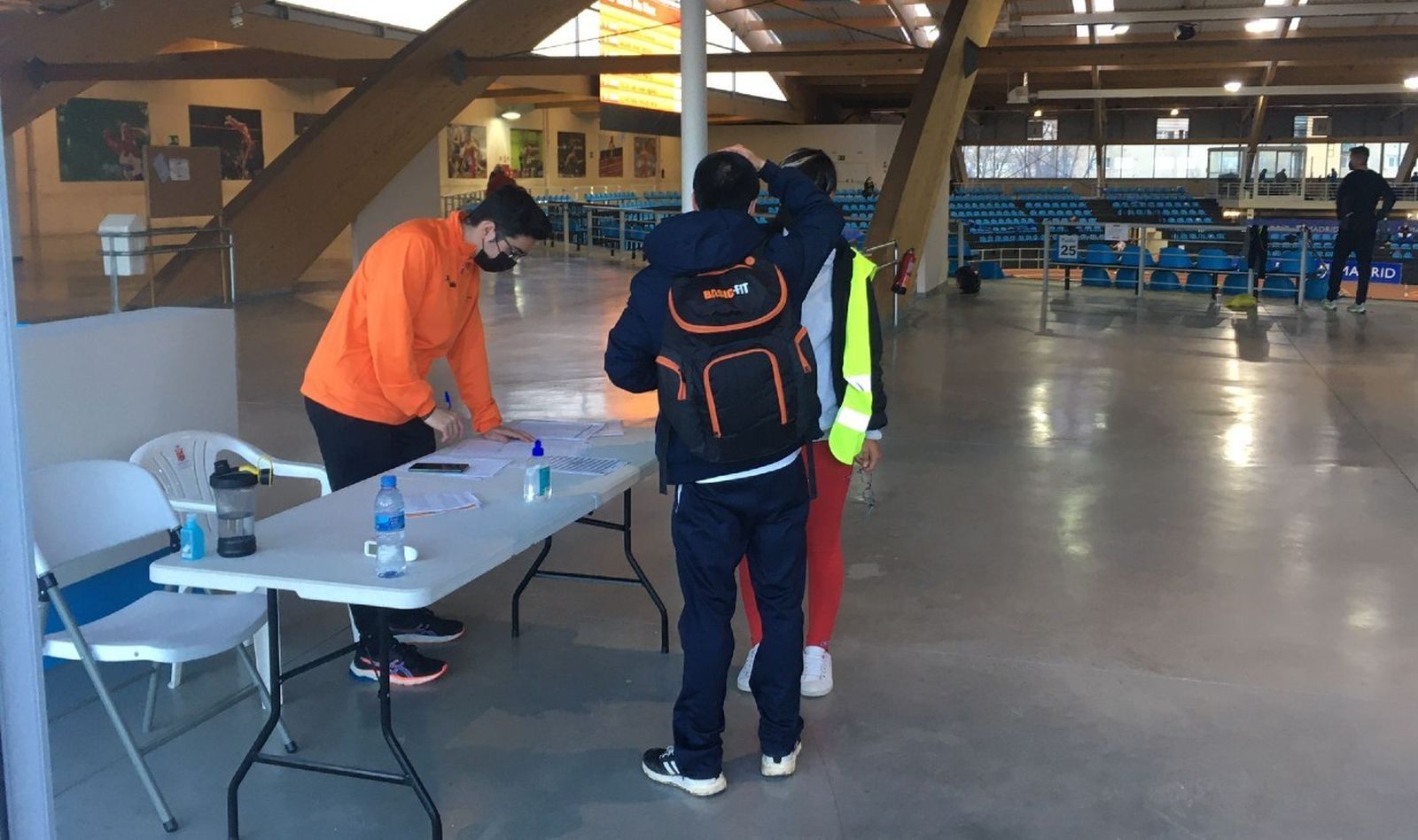 Control de temperatura a un atleta