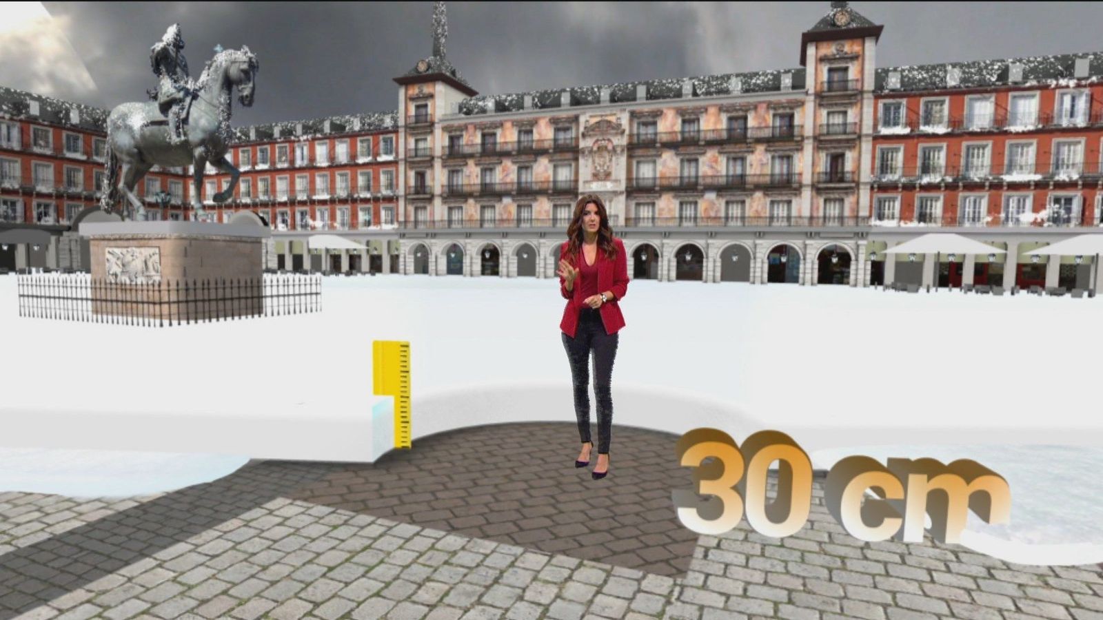 ¿Cuánta nieve se acumulará en las calles de Madrid en las próximas horas?