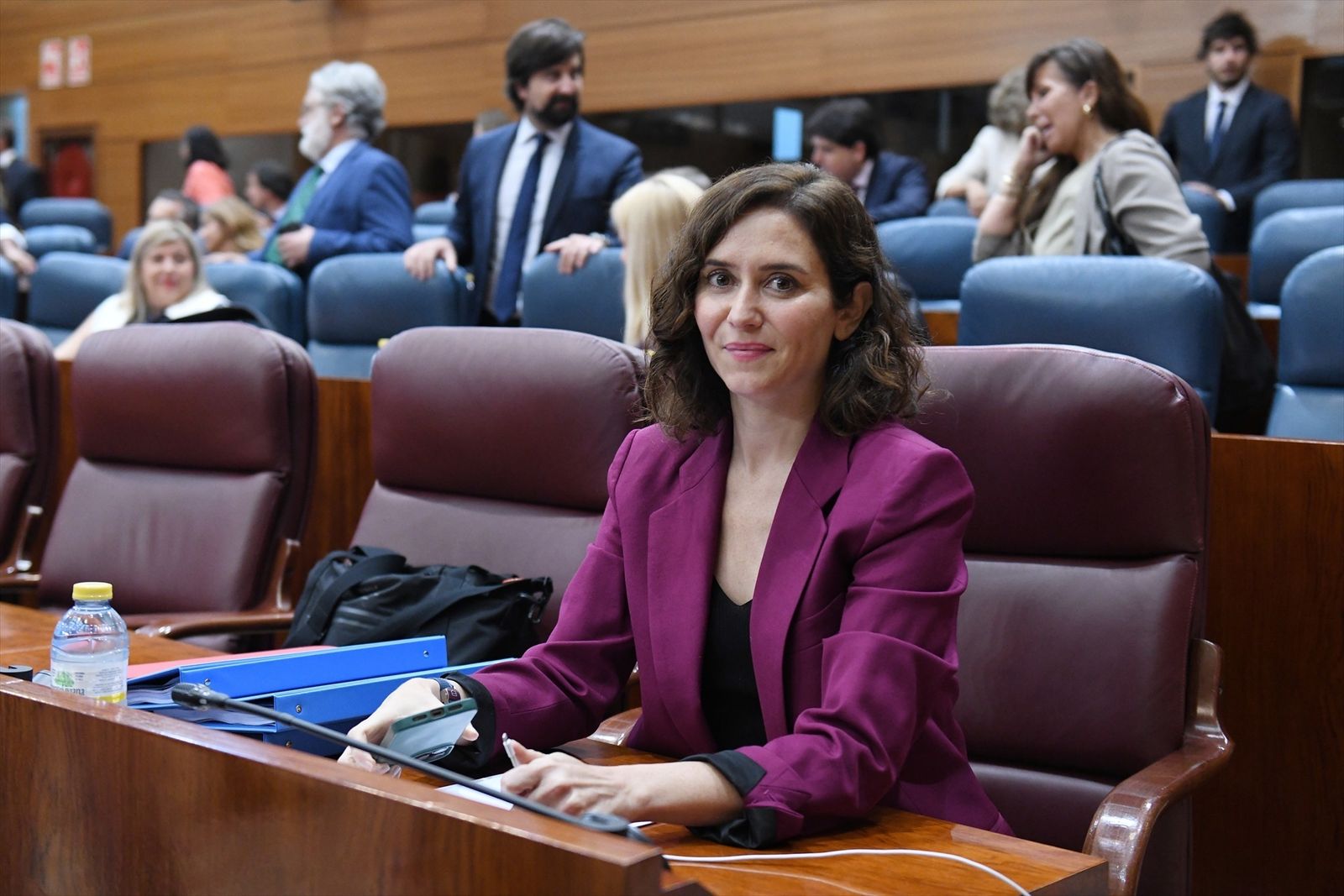 Isabel Díaz Ayuso, este jueves, en la Asamblea