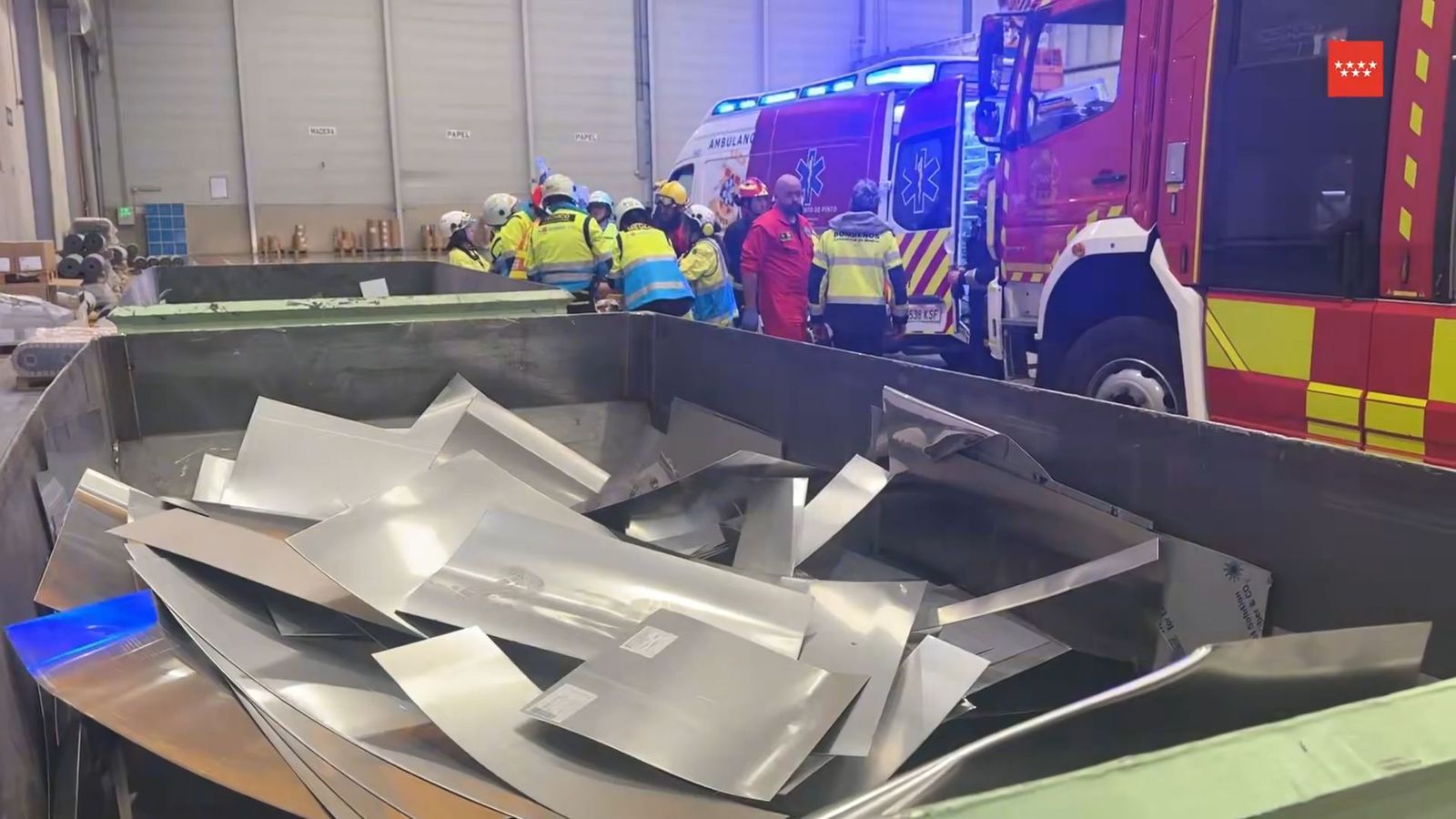 Accidente laboral en Pinto