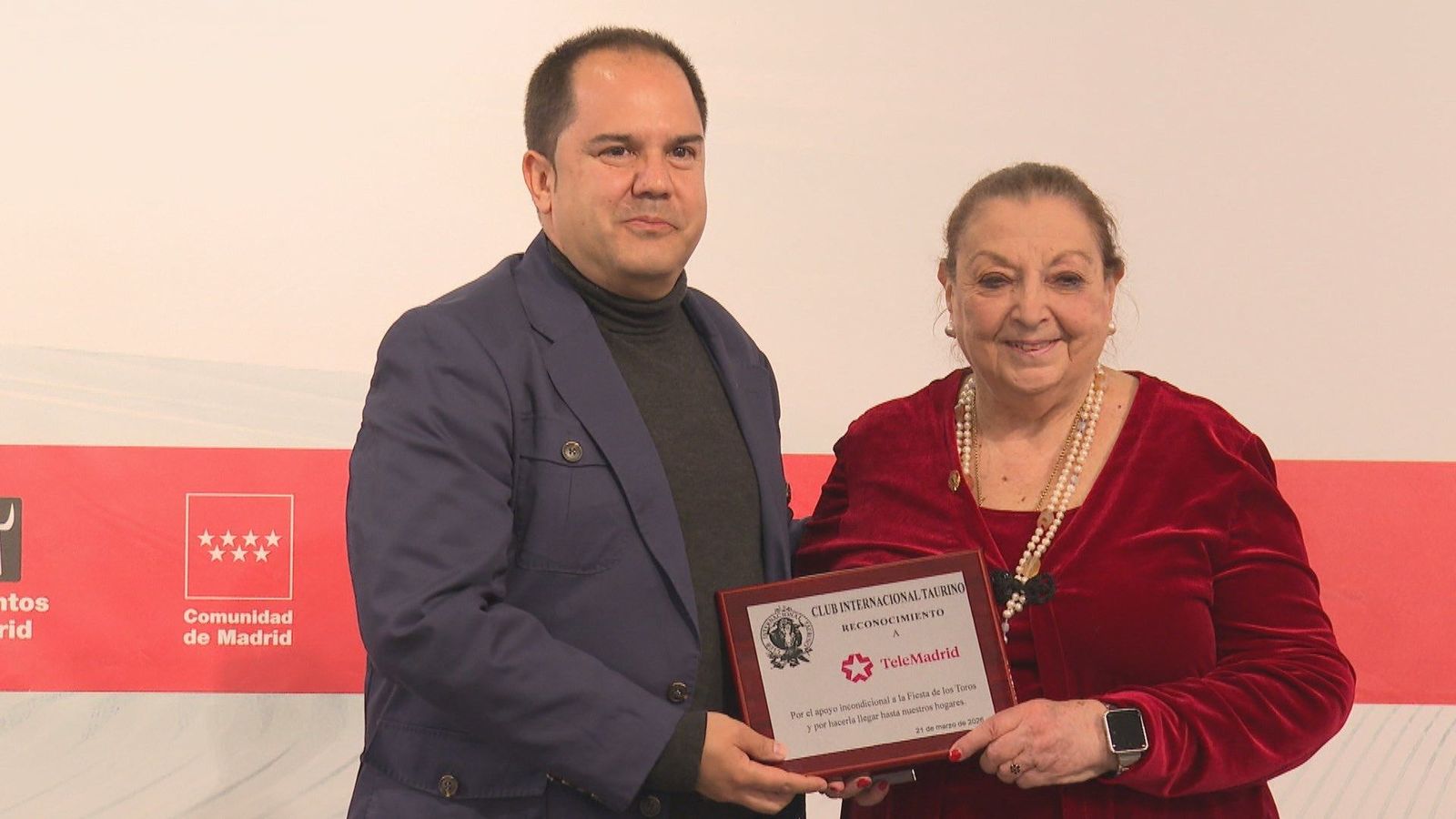 Telemadrid, premiado por el Club Internacional Taurino