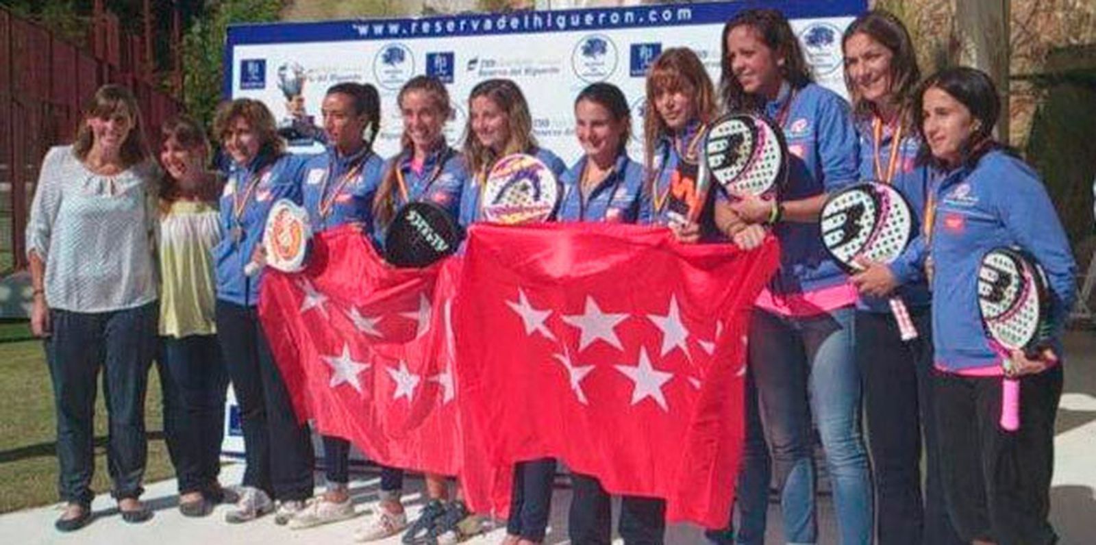Las componentes de la selección madrileña