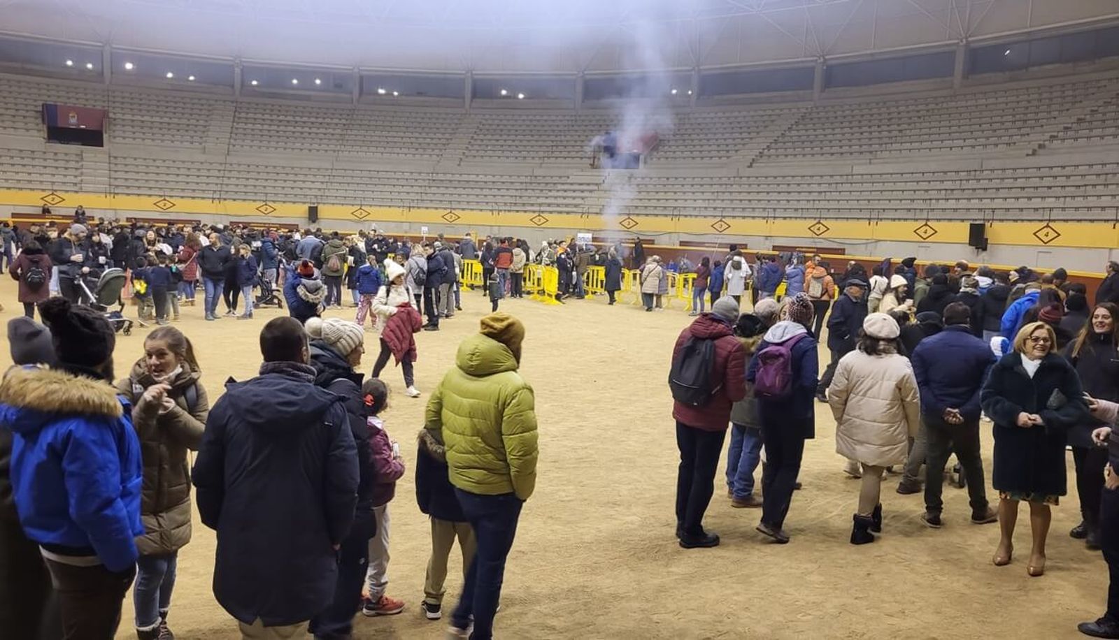 Una edición anterior de la castañada popular de Moralzarzal