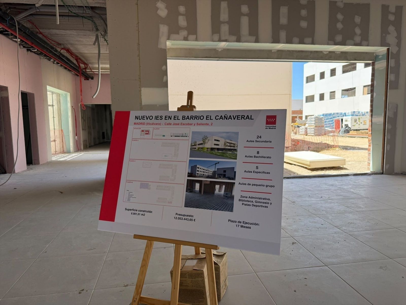 El nuevo instituto de El Cañaveral estará listo para el curso 2027/2028