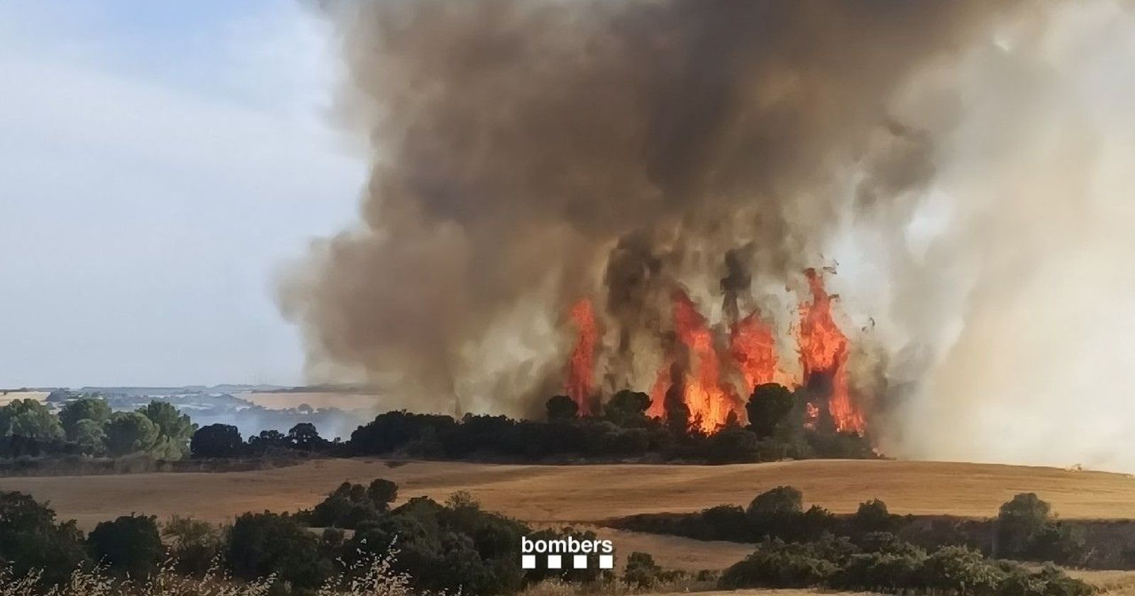 Incendio en Guimerà  (Lleida)