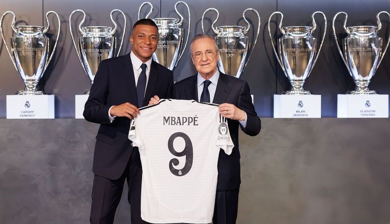 Mbappé y Florentino Pérez