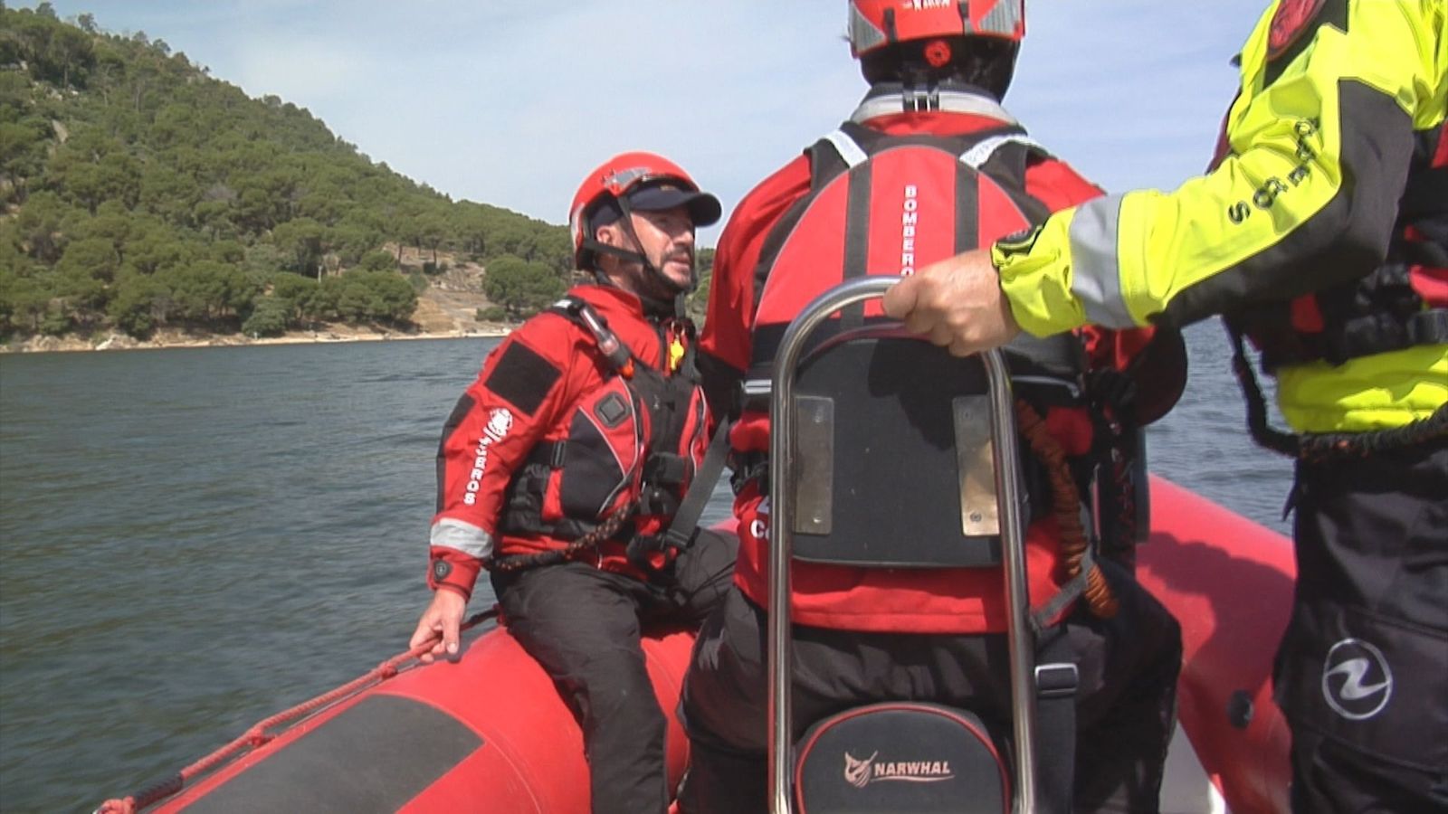 Operativo de los Bomberos para prevenir ahogamientos en el Pantano de San Juan