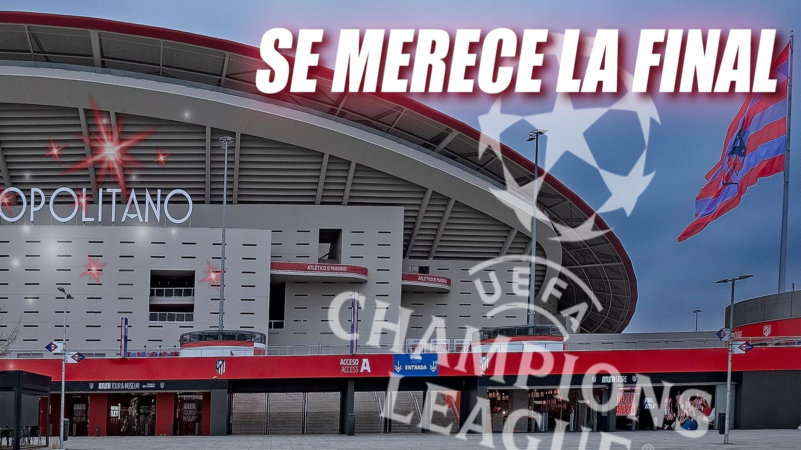 La UEFA elige el Metropolitano para la final de la Champions 2027