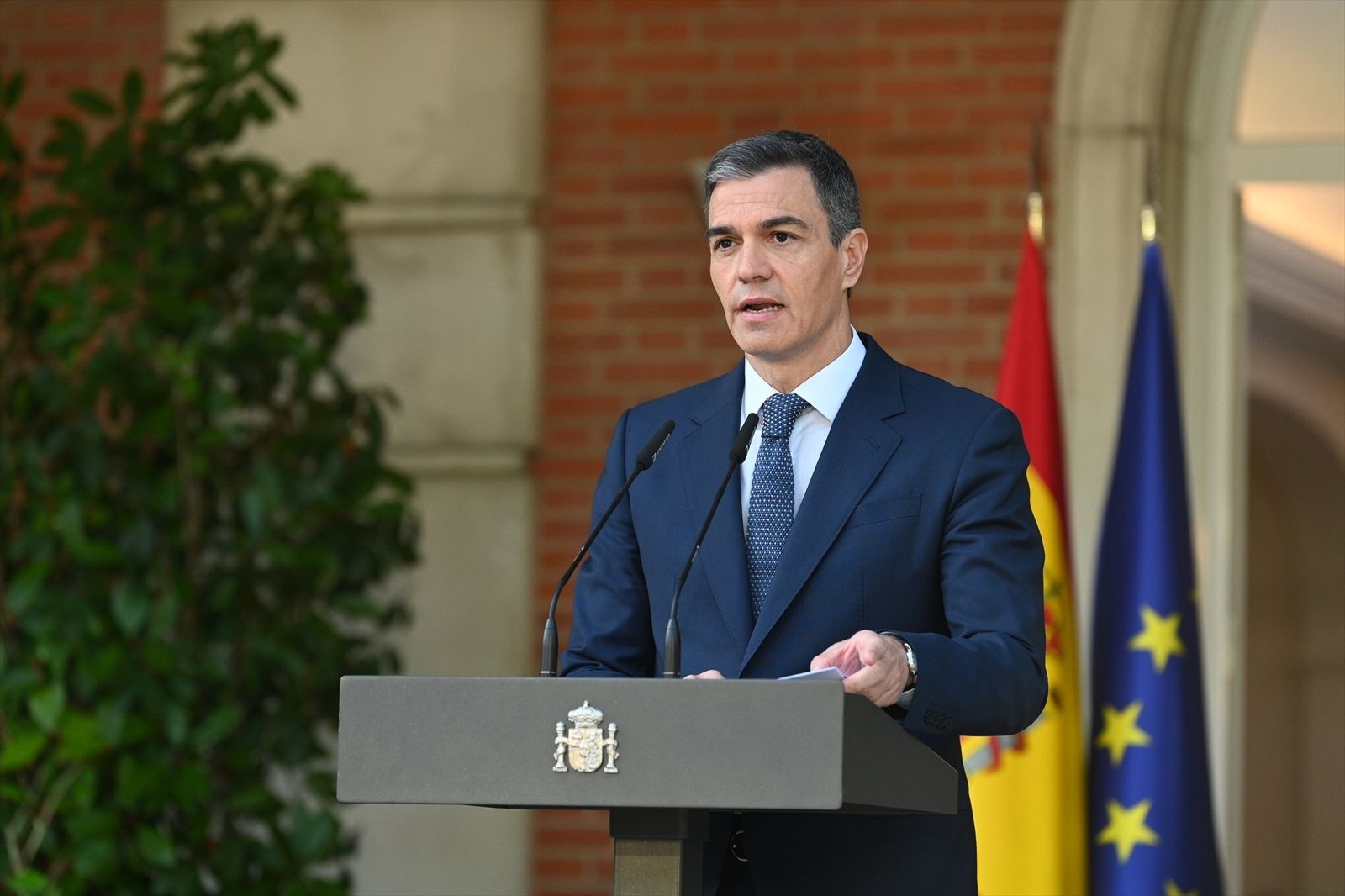 El presidente del Gobierno, Pedro Sánchez