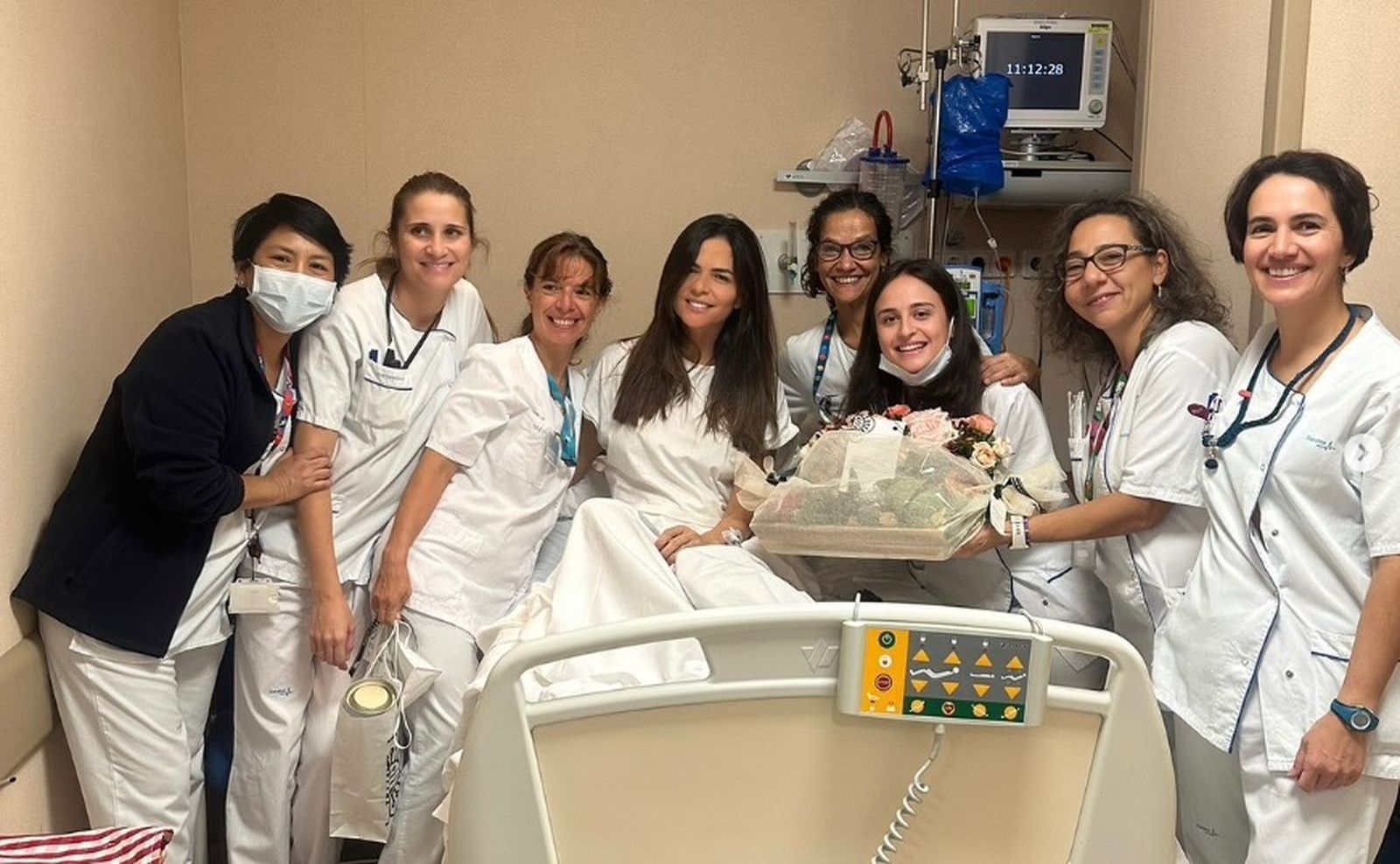 Romina Belluscio en el hospital