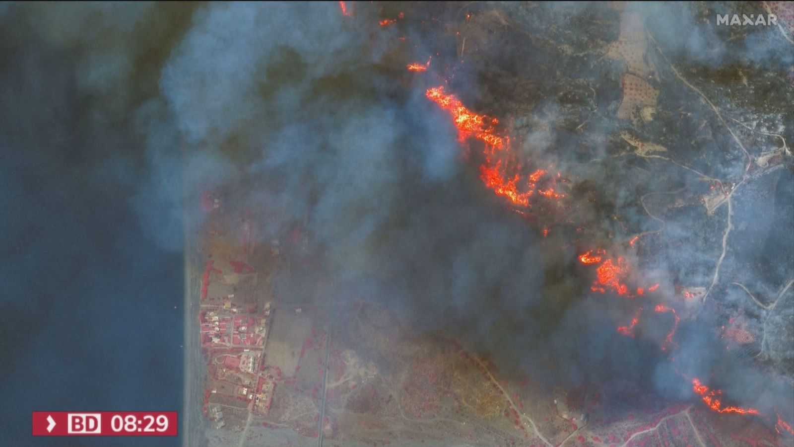 Incendios forestales en Rodas