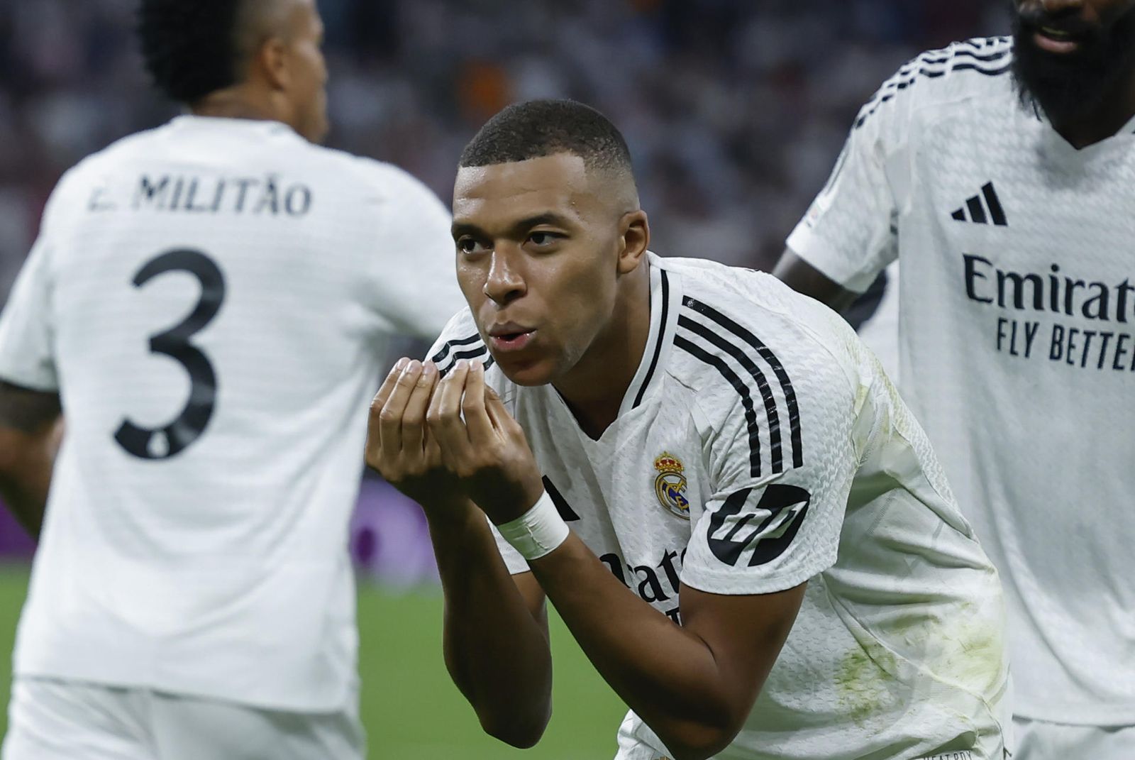 El delantero del Real Madrid Kylian Mbappé
