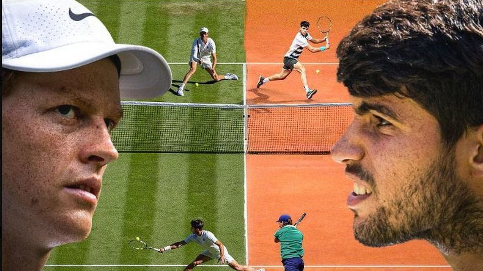 Alcaraz ante Sinner en la final de Wimbledon