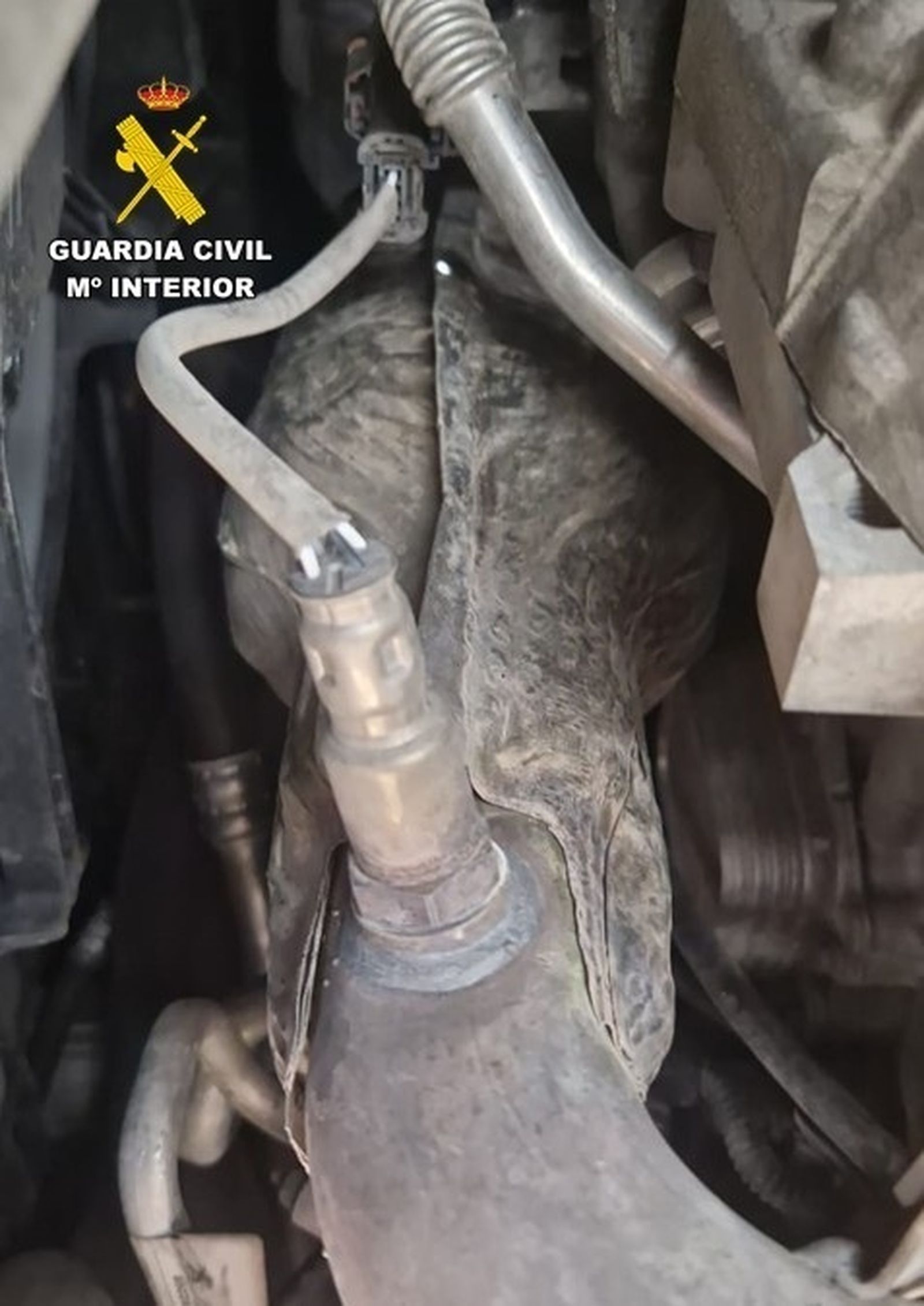 Catalizador incautado por la Guardia Civil