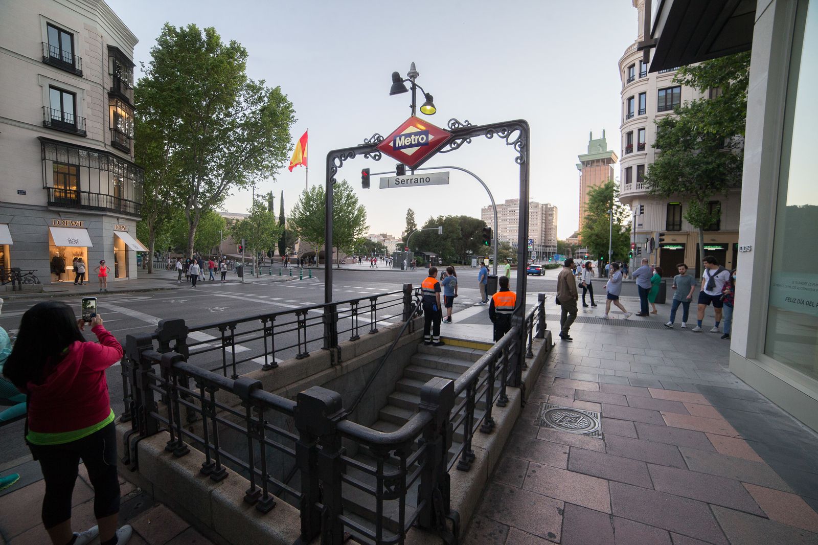 Imagen de la estación de Metro de Serrano