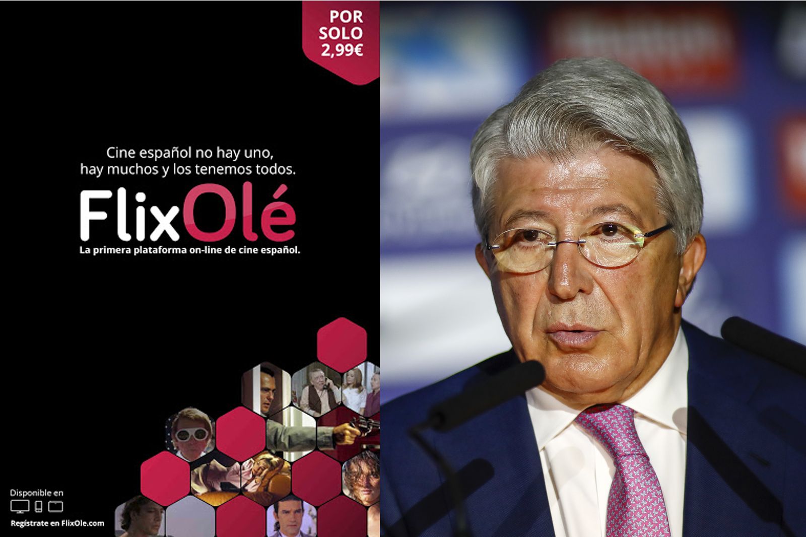 Enrique Cerezo, fundador de FlixOlé y presidente del Atlético de Madrid