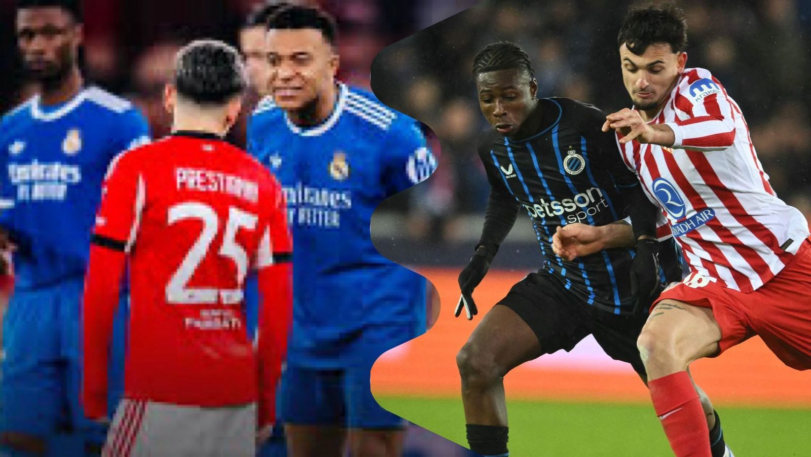 Benfica-Real Madrid y Brujas-Atlético de Madrid