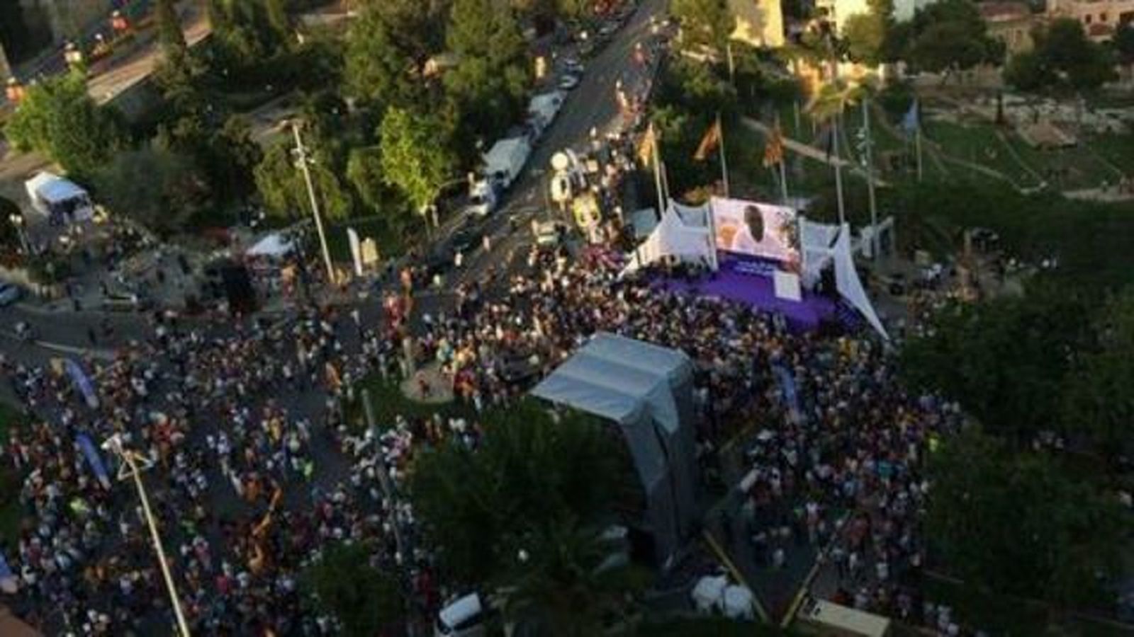 Manifestación de Societat Civil Catalana en Tarragona contra la consulta del 9N