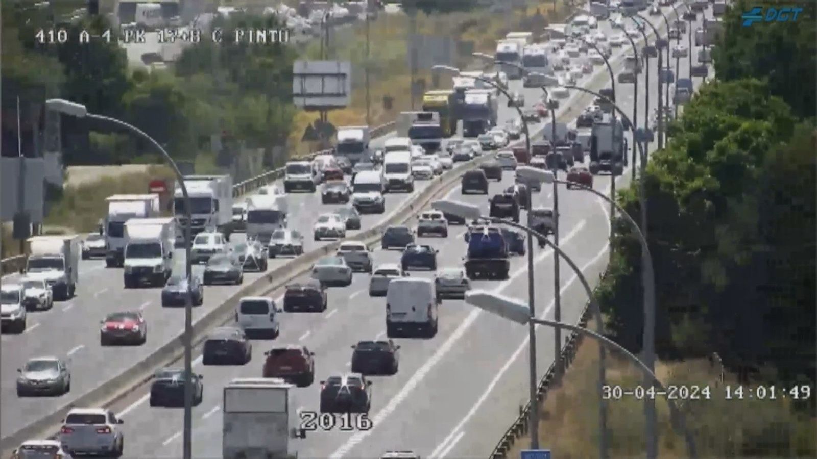 Retenciones en la A-42, A-3 y A-4 en las primeras horas de la operación salida por el puente de mayo