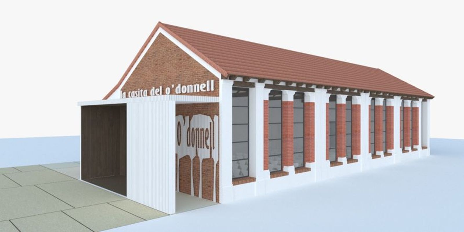 Simulación del estado final de la Casita del Parque O'Donnell de Alcalá de Henares