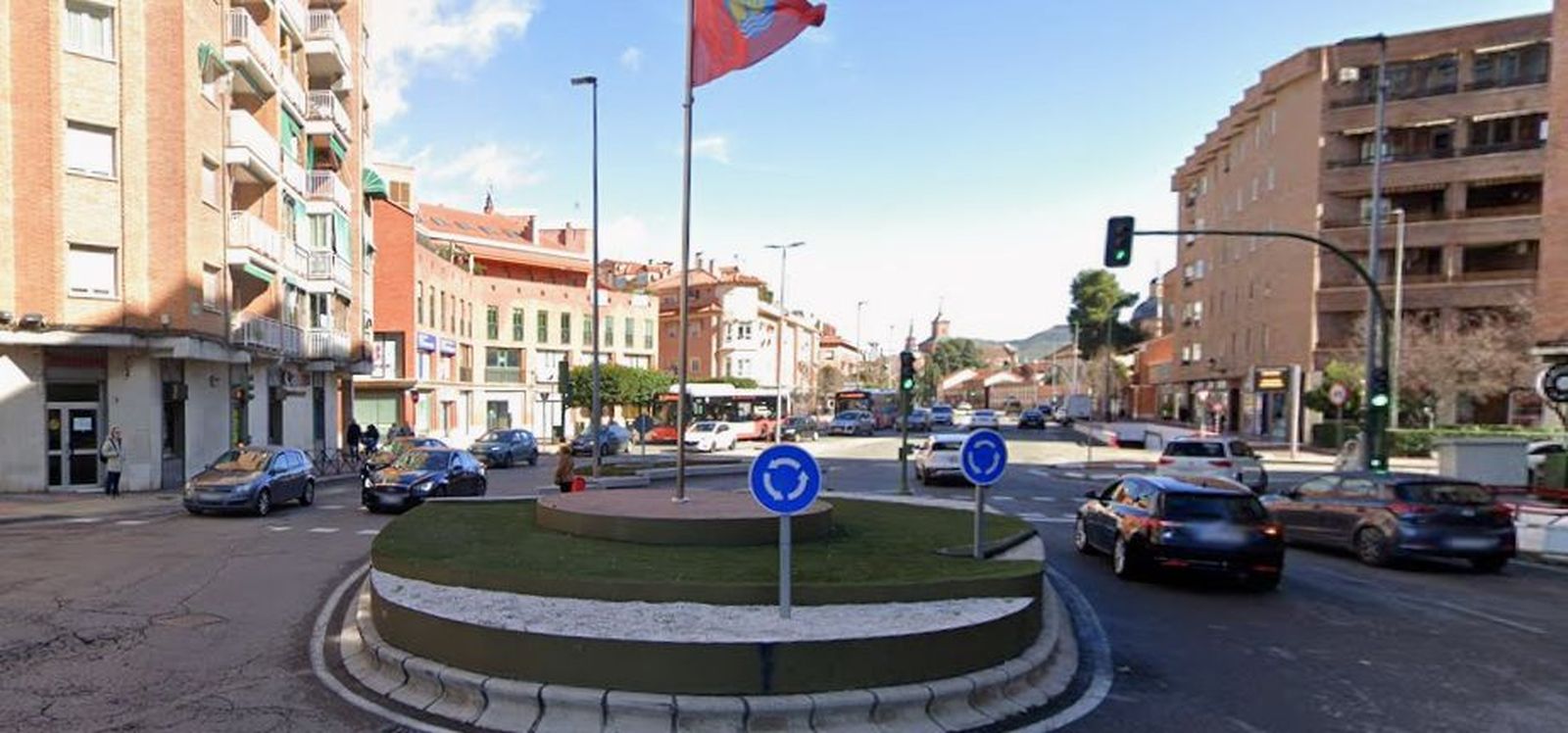 Vista de la Vía Complutense en Alcalá de Henares