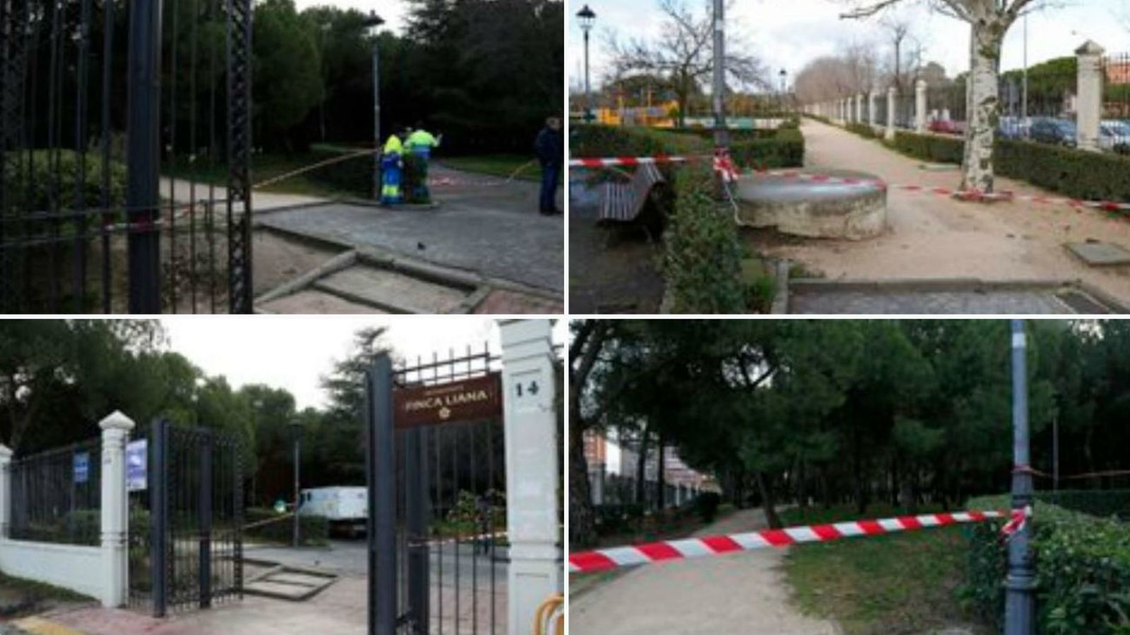 Parques de Móstoles, cerrados por el viento