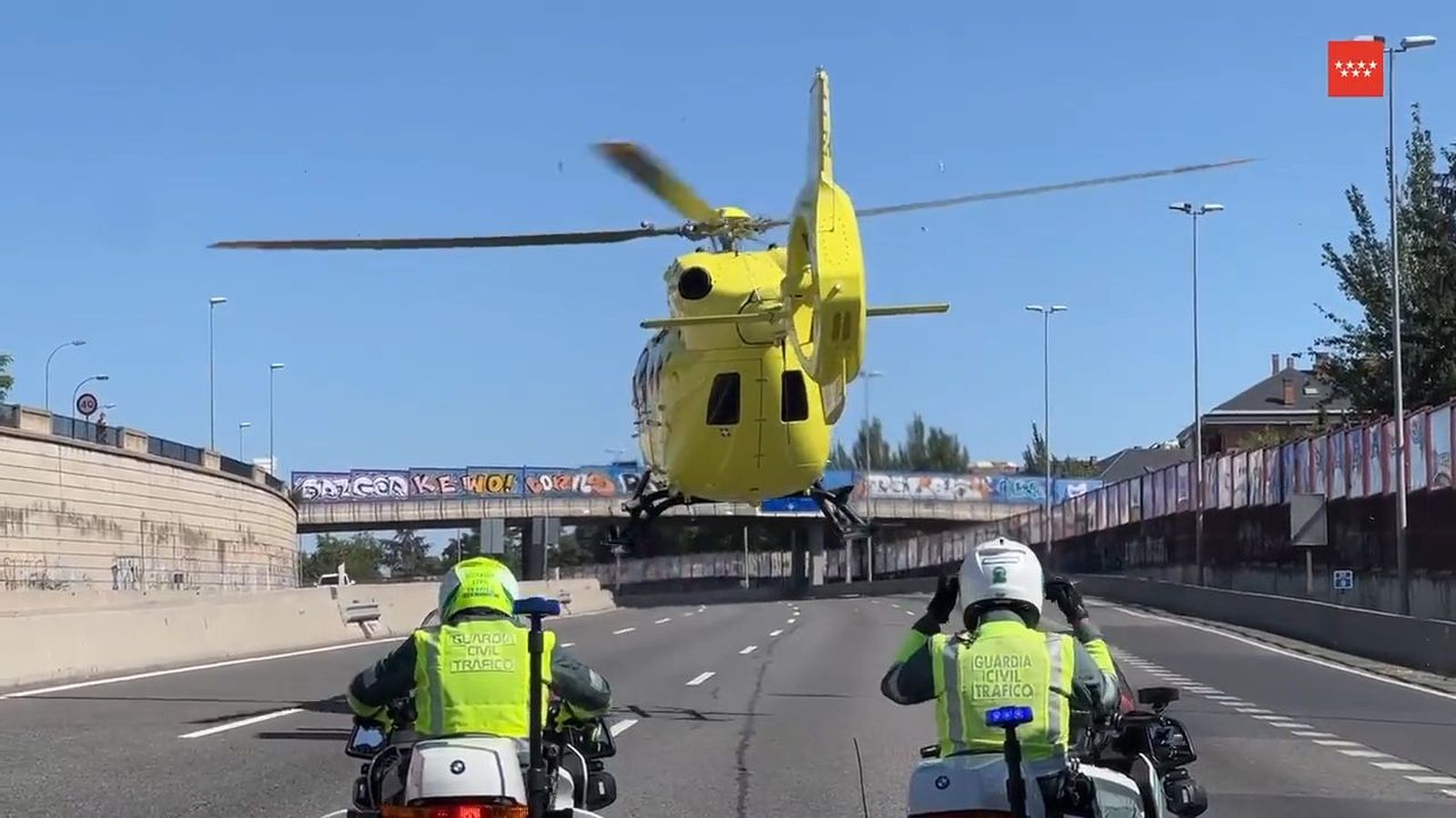 accidente de moto en Villalba