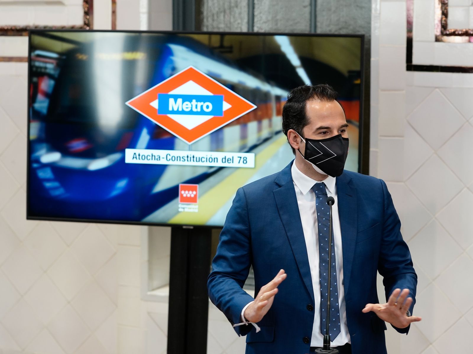 Aguado anuncia que la estación de Metro de Atocha Renfe pasará a denominarse Atocha Constitución del 78