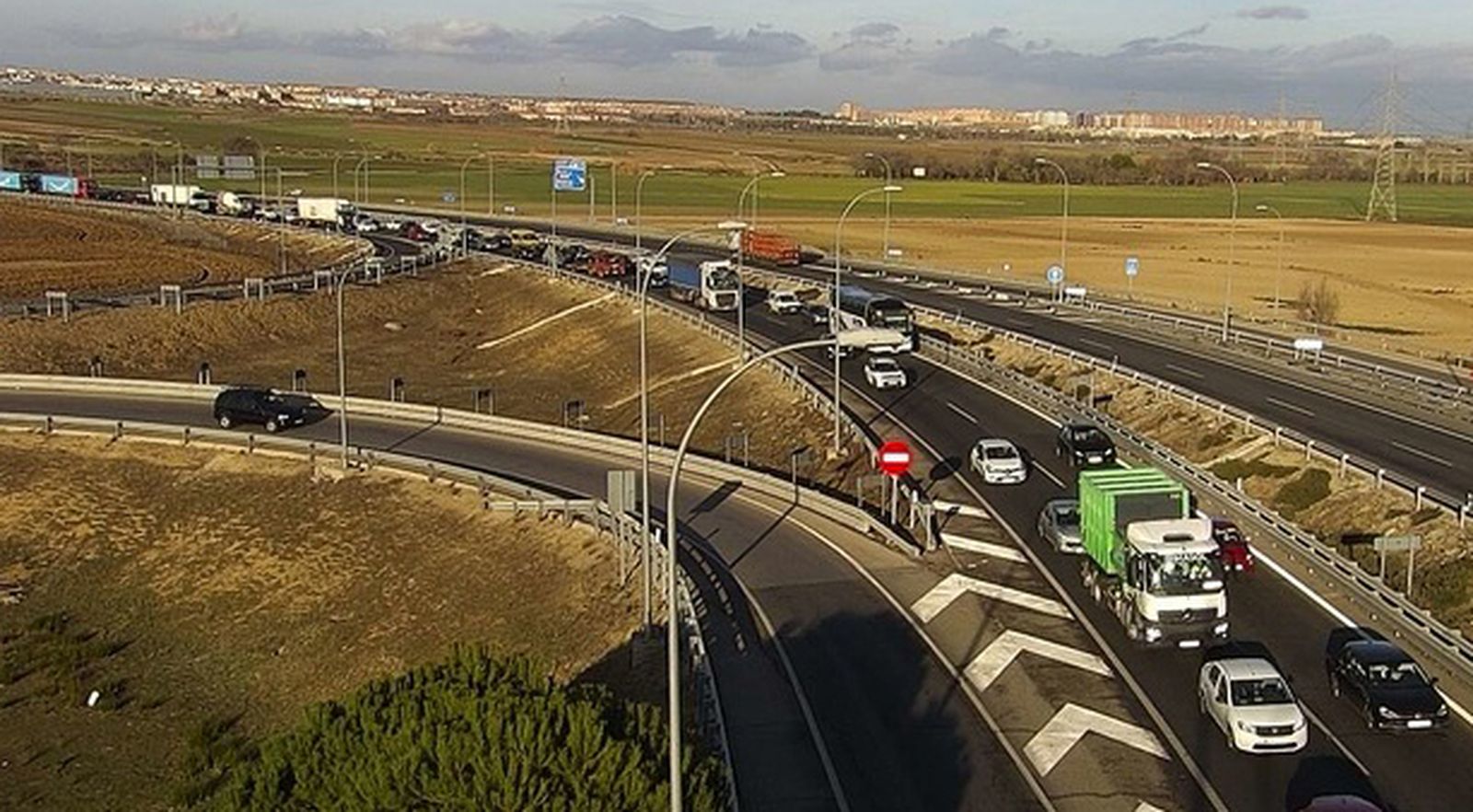 Atasco en la A-42
