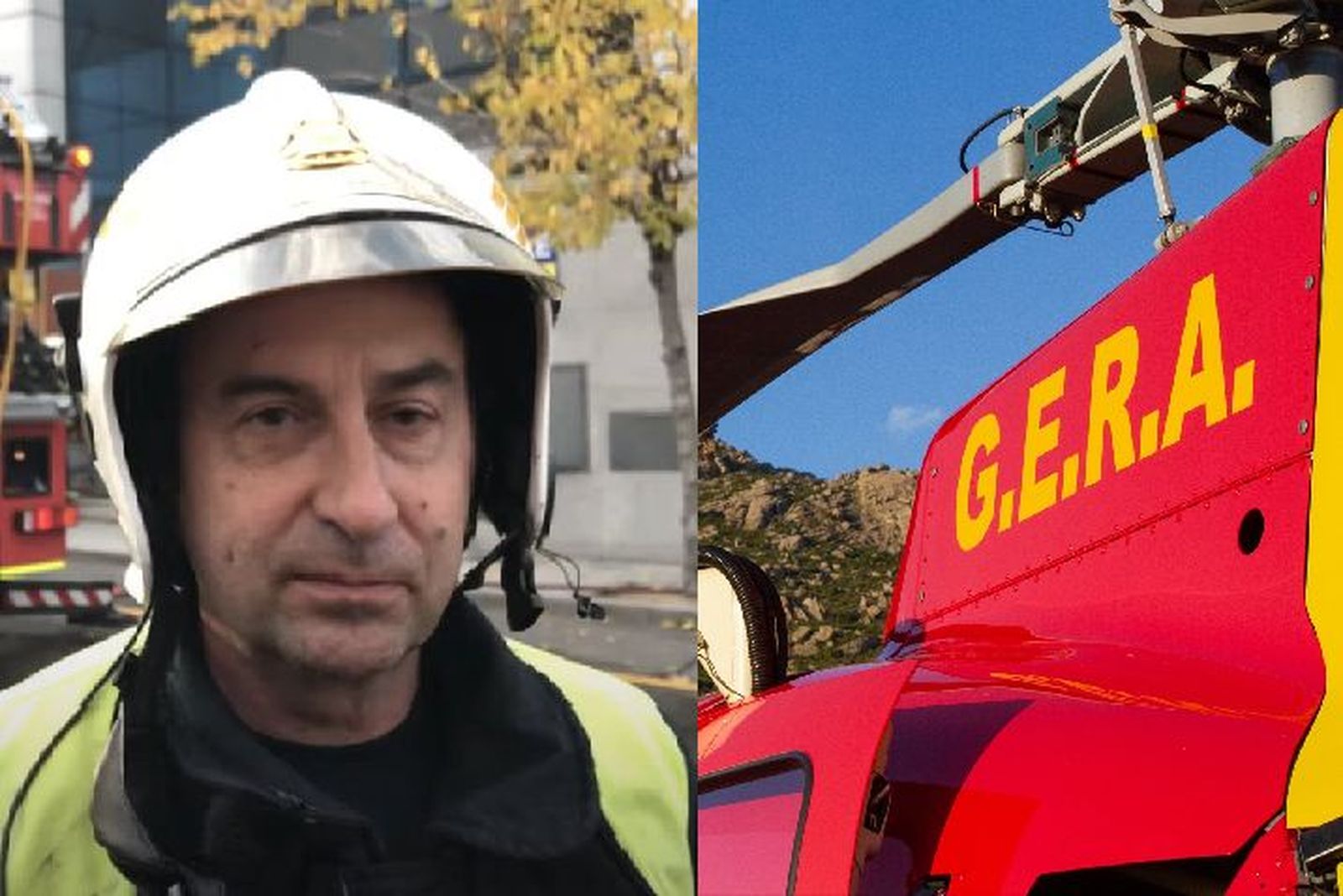 Andrés Vieitez, oficial de Bomberos de la Comunidad de Madrid