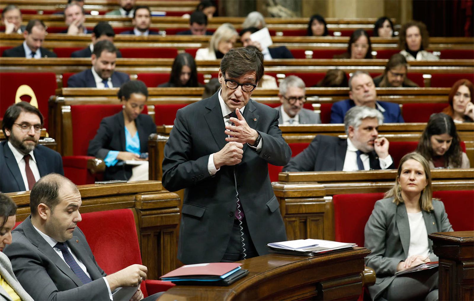 Salvador Illa en el Parlament de Catalunya