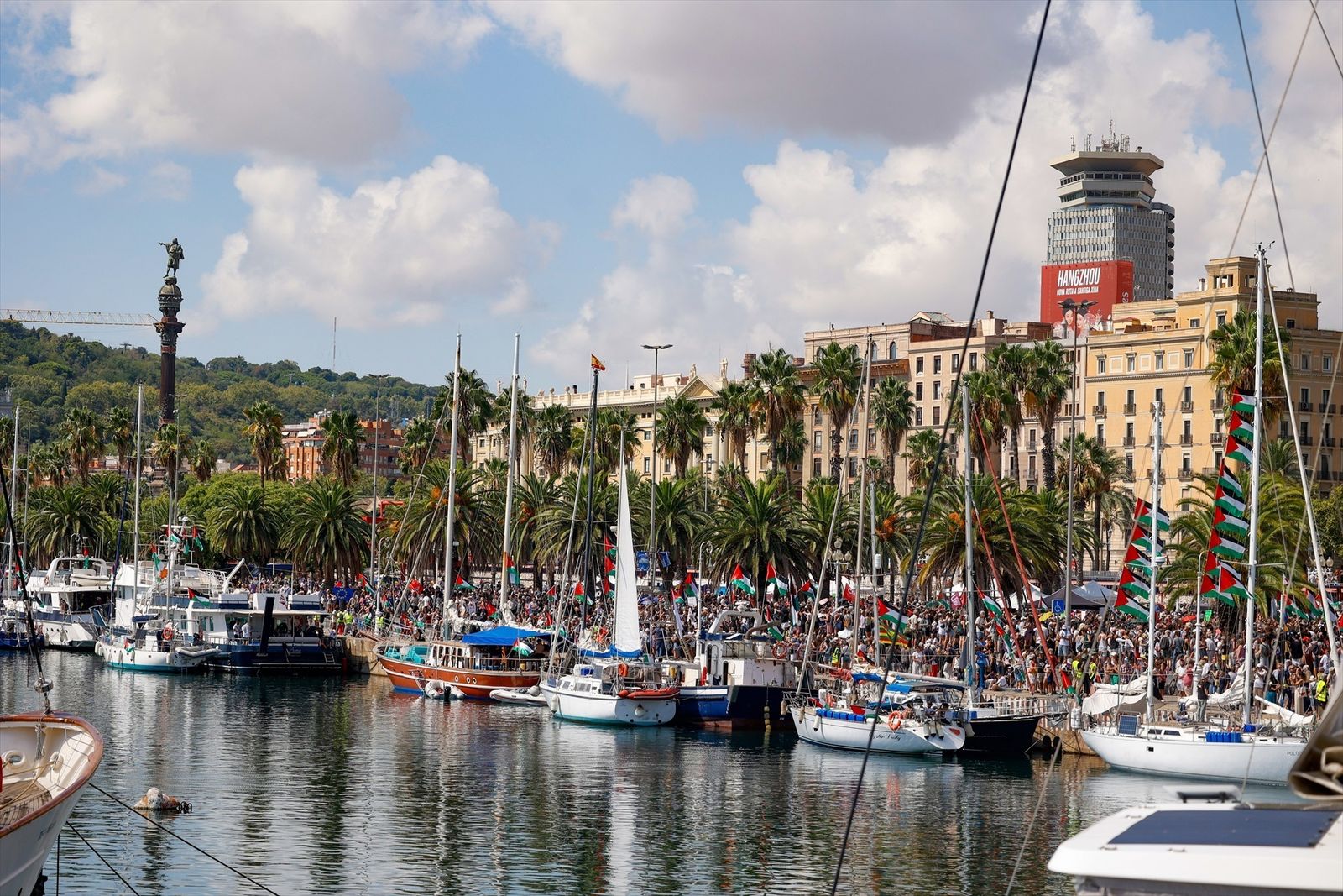 Flotilla internacional solidaria con Gaza, en Barcelona
