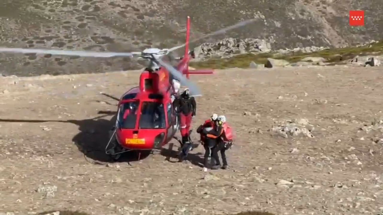 Recate de un senderista lesionado en La Maliciosa