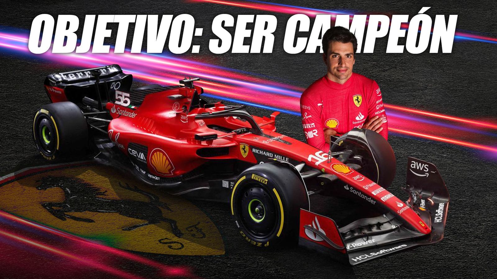 Ferrari presenta su nuevo SF-23 con el que Sainz quiere ser campeón