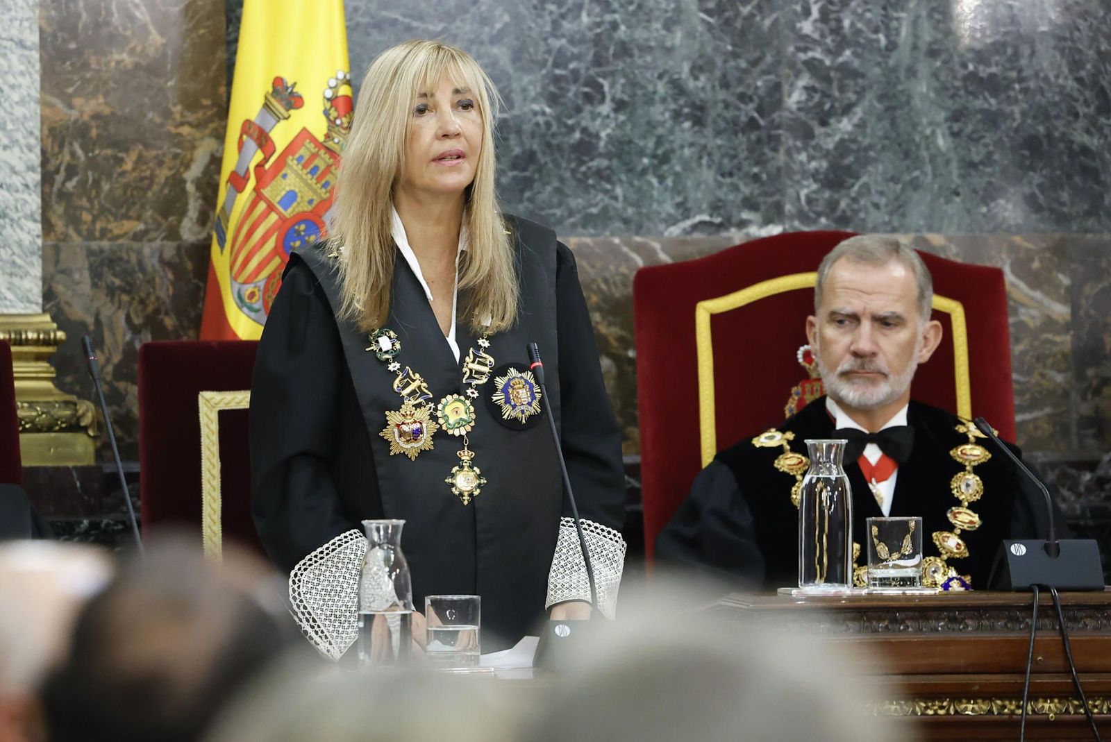 La presidenta del CGPJ rechaza ante Bolaños las "insistentes" e "inoportunas descalificaciones a la Justicia"