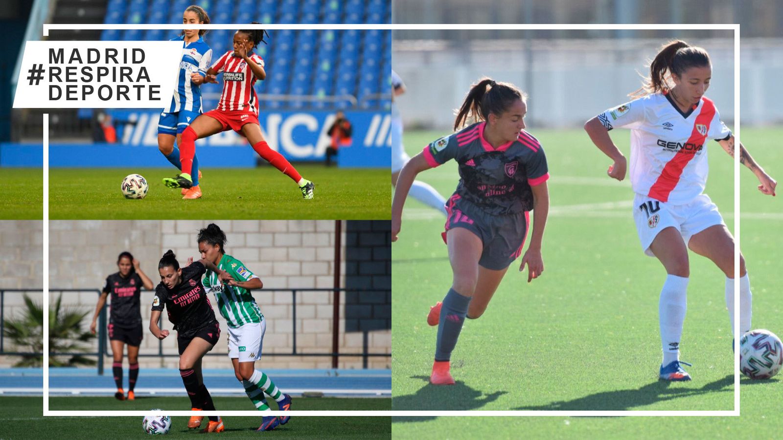 Real Madrid, Madrid CFF y Atlético de Madrid femeninos