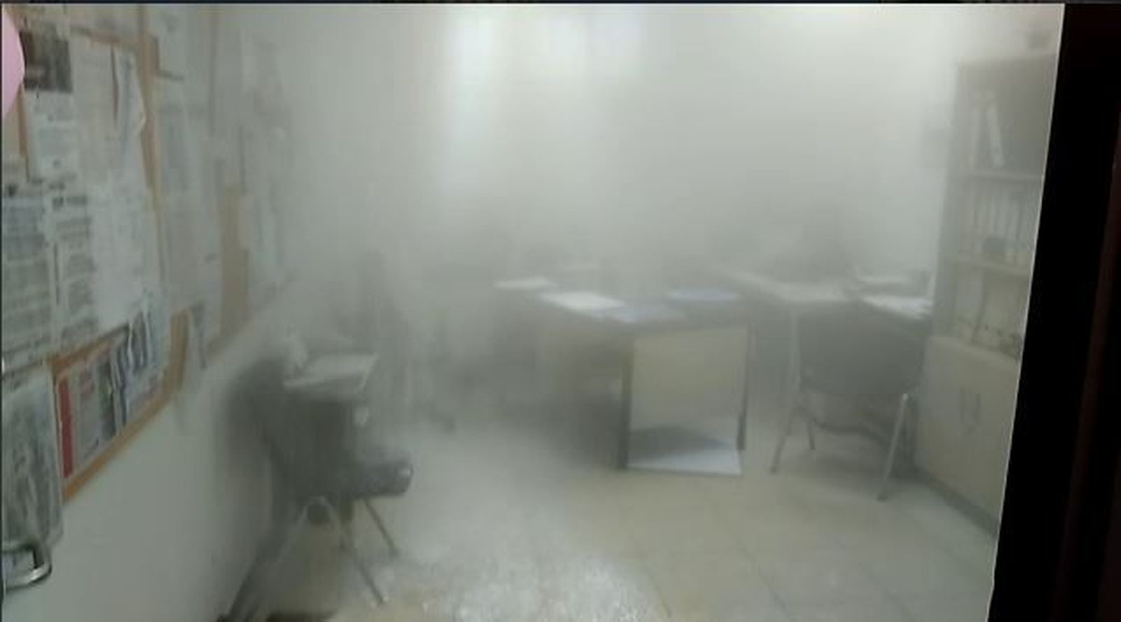Revienta otra tubería de agua caliente en el Hospital La Paz