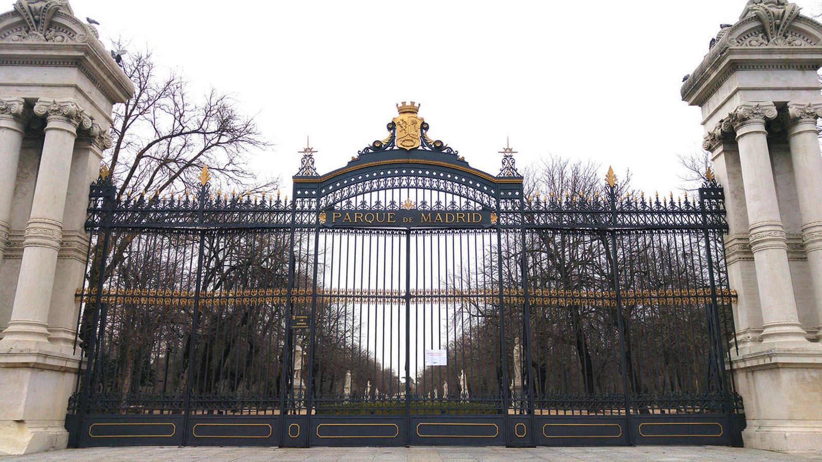 Entrada al parque de El Retiro