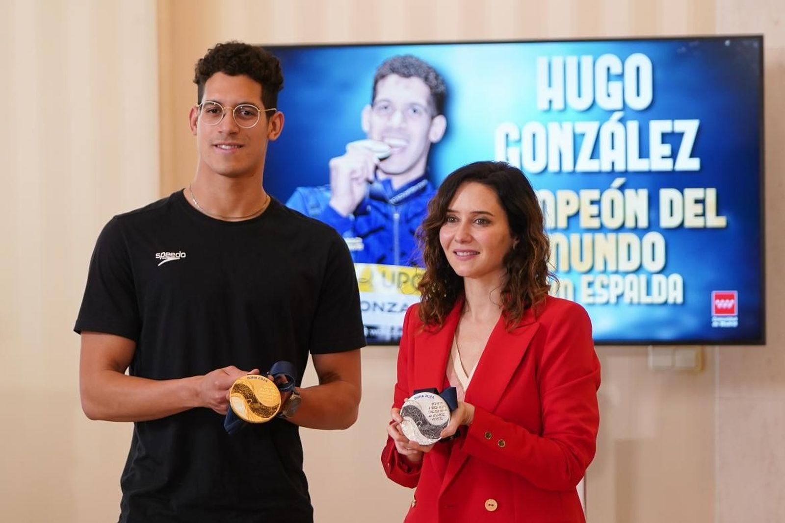 Ayuso recibe a Hugo González y destaca su “ejemplo de humildad, talento, disciplina y sacrificio”
